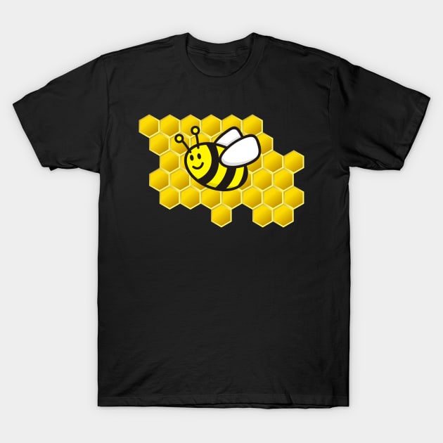 Honeybee Cartoon T-Shirt by sifis